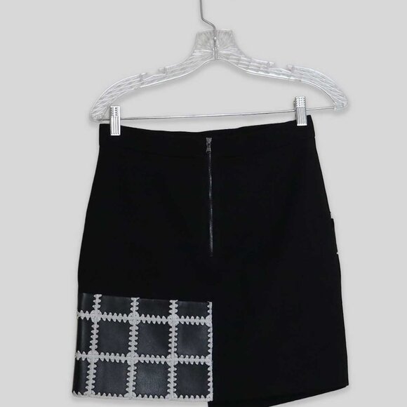 TIBI Lamb Leather Mini Skirt - Picture 5 of 9